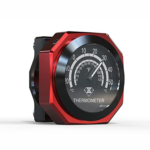 TOTMOX Motorcykel styre termometer, vattentät legering termometer, lysforescerande termometer, för Y-amaha, K-awasaki, S-uzuki, Hon-da
