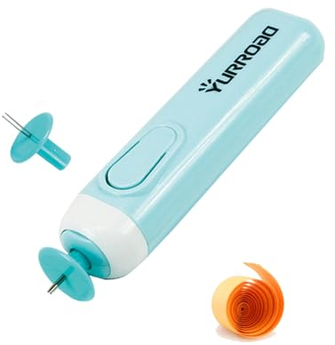 YURROAD Quilling Werkzeug Elektrisch, 2 in 1 Quilling Stift Elektrisch, Quilling Tool, Elektrischer Quilling Pen für Allgemeine Quilling Papierstreifen und Breitere Quilling Papier