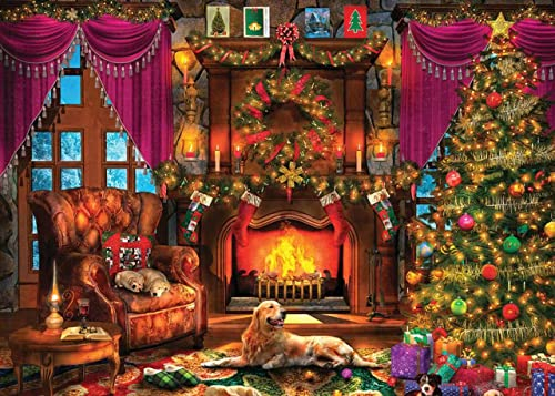 WESEN Christmas Jigsaw Puzzle 1000 Piece for Adults & Kids Brain Challenge, Animal World Dog Cat 1000 Piece Jigsaw Puzzle Adults - 70x50cm