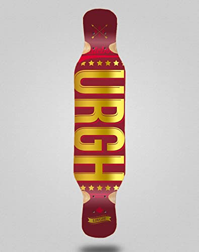 Urgh Skateboard Longboard Deck 46x10 OG Rot