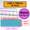 4mm | 10 Stück | 1500x700mm | Löffert® Gewächshausplatten | 800g/m² Polycarbonat | Stegplatte | 4mm 6mm 8mm 10mm | alle Standard-Größen