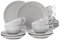 Seltmann Weiden 4052212140117 Teeservice 18-teilig klein, Teeobertasse, Untertasse, 6X Brotteller, Porzellan