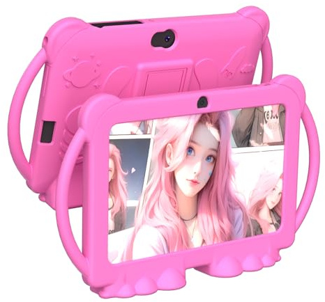 ATOZEE - 7 inch kids tablet for kids 4GB 32GB Android 12 pre-installed Parental Control for kids, child education, tablets with dual camera, Bluetooth WIFI6, proof case