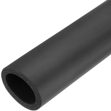 QUARKZMAN 0,5m Tubo Isolamento in Schiuma Tubo Isolante 40mm(1 9/16) ID x 50mm OD Conservazione del Calore per Supporto Impugnatura, Nero