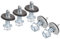Pafnisoin 100 Stück Selbstschneidende Schrauben 4,8×16mm Spenglerschrauben Anthrazit mit Dichtscheibe STAHL Trapezblechschrauben Metalldachschrauben Blechschrauben mit Sechskant Stecknuss