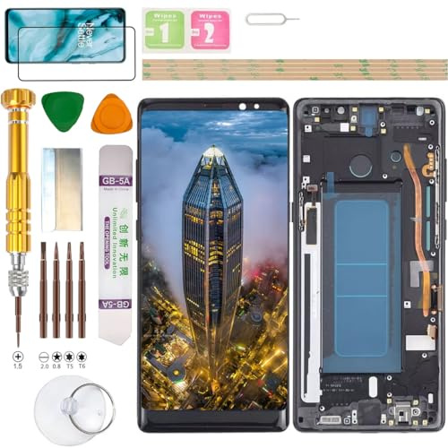 Gadget Troops (Incell) LCD-Display-Baugruppe für Samsung Galaxy Note8 (Note 8) SM-N950F, N950U, N950U1, N950N, N950W, SC-01K, N950FD Bildschirm-Ersatz-Kit (Schwarz)