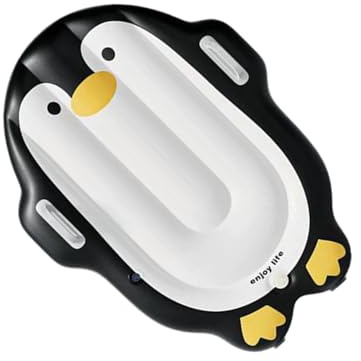 Planche De Surf Gonflable pour – Poignée De Pingouin De Dessin Animé, Planche De Surf De Piscine Portable, Légère Et Sûre | Piscine pour, Garçons Et Filles, Lac, Rivière, Fête Aquatiqu
