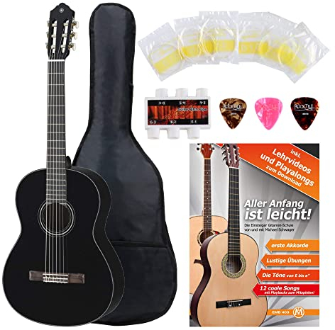 Yamaha C40BL Konzertgitarre Schwarz inkl. Zubehörset