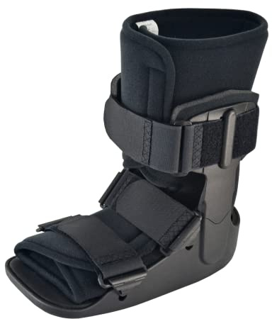 OrthoBrace Short Fracture Walker Boot - Ideal for Stable Foot and Ankle Fracture, Achilles Tendon Surgery, Acute Ankle Sprains, Post Op Care (Medium (Shoe Size 7-9.5))