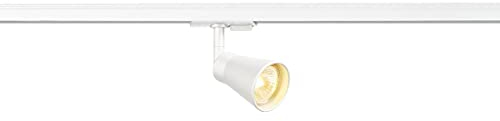 SLV AVO TRACK | LED Schienen-Strahler, Dreh- und schwenkbarer 1-Phasen-Strahler, LED Spot, Deckenstrahler, Deckenleuchte, Schienensystem, Innenbeleuchtung | GU10, weiß