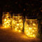 3 Stück Solarlampen fur Garten -30 LED Wetterfest Solar Einmachglas Aussen Lampions, Lichterkette im Glas,Gartendeko Solarleuchten für Weihnachten,Außen Laterne,Hochzeit, Party,Wand (Warm Weiß)