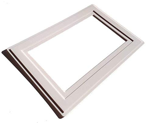 Single Double Light Switch Socket Finger Plates Surround Wall Protector Hygienic Cover (Double, White)