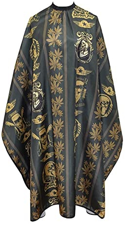 Yoaeyok 1 Stück Friseurumhänge, Haar Salon Cape Friseurumhang, Erwachsene Einstellbare Haarschneideumhang, Professionelle Wasserdichte Haar Styling Cape für Färben und Haare Schneiden