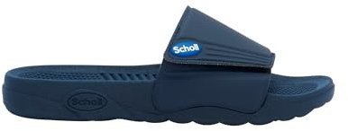Scholl Herren Nautilus Slide-Sandale, Navy Blu, 43 EU