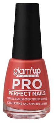 Glam’Up Paris - Vernis à Ongles XL Pro - Vernis Professionnel Haut de Gamme - Séchage Rapide - Haute Couvrance - Longue Tenue - Pinceau Ultra Large - Effet Gel - 18 ml - N°424 - Capri