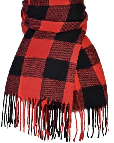 Winter Scarf for Women Long Plaid Shawls Wraps Blanket Pashmina Scarves