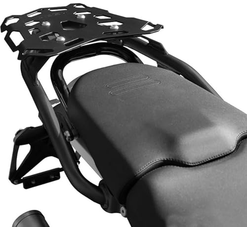 Motorcykel bakre bagagehållarset kompatibel med Ducati Desert X 2023-2024, toppboxhållare och reflekterande bagagenät