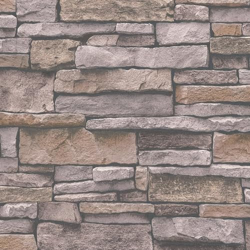 Galerie BB51135 The Bricks and More Beige Sandstone Splendour Motif Wallpaper