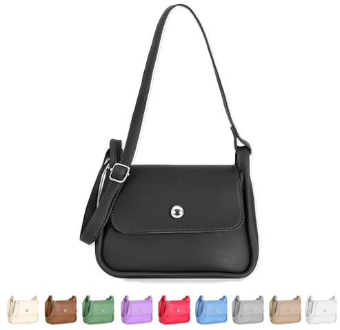 Tonny Black Damen Shopper Tasche – Große Kapazität, Wasserdicht, Reißverschluss, Innentaschen – Stilvolle Handtasche für Arbeit, Reisen & Alltag