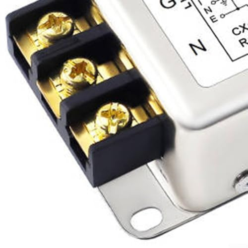 Filtro de fuente de alimentación 1 fase 2 etapa para CW4L2, supresión efectiva de interferencias, opciones de corriente nominal 3A/6A/10A/20A, para equipos sensibles (3A)