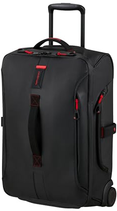 Samsonite Paradiver Light - Reisetasche mit Rollen (55 cm), Small, Handgepäck, Wasserabweisend, Leicht, 48,5L, Schwarz (Black)