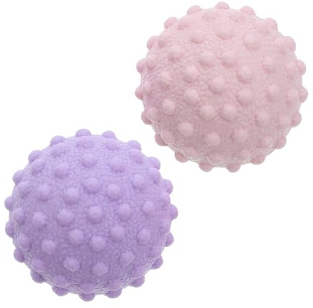 HONMEET 2 pièces Balles de Massage Silicone Set pour Fascias Relaxation Musculaire Point de Déclenchement Massage Plantaire et Exercices Corporels Compactes et Portables pour Yoga et