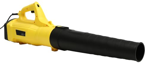 Soffiatore elettrico a filo, piccolo palmare, leggero soffiatore da giardino per la cura del prato, cortile, vialetto, giallo (3000, Watt)