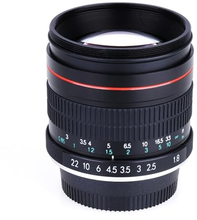 Lens, Objectif Portrait 85 mm f/1.8 à focale Fixe, Compatible avec Les appareils Photo Nikon D90, D800, D7100, D5100, D3100, D3300, D3400, D3200, D7500 et D5200.,for Camera