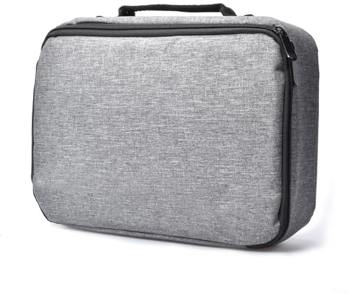 Estuche rígido de almacenamiento EVA para proyector Salange P35 P10 P58 P60 P62, bolsa de transporte de viaje a prueba de golpes con asa, caja organizadora protectora 20 x 30 x 10 cm, gris