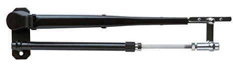 Marinco 33037A Wiper Arm, Deluxe Black Stainless Steel Pantographic, 17-22 Adjustable