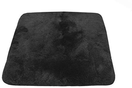 Cuscino in Pelle di Agnello Lusso Nero (Base per Sedia a rotelle/Lettino per Gatti)