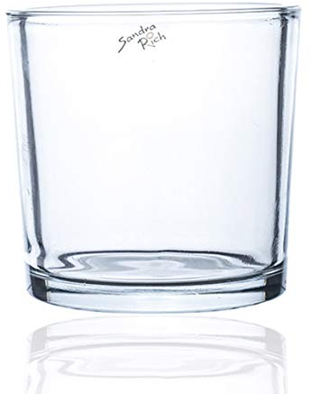 Glasvase HEAVY Windlicht Kerzenglas Vase Glas Tischvase Zylinder, 14 cm