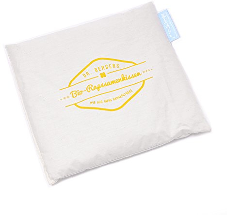 Dr. Berger Cojín de semillas de colza orgánico original Terapia de calor y frío 25 x 25 cm