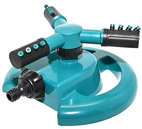 Ram® Arroseur Automatique de Jardin Rotatif à 360 degrés pour Gazon et Plantes