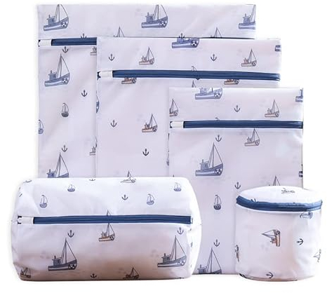 5 Stück Wäschesäcke für Waschmaschine,Wäschenetz für Waschmaschine,Wäschebeutel Laundry Bag mit Reißverschluss,Wash Bag Wiederverwendbare