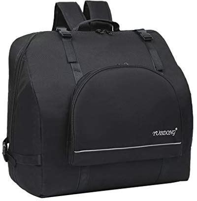 Waterproof Thick Padded 60 80 90 120 BASS Piano Accordion Gig Bag Case, with Free Double Shoulder Carry Straps - Black, 80-96 Bass (80-96 Bass)