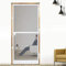 YRHome Fliegengitter Insektenschutz Tür,Mückenschutz, Fliegenschutz mit Rahmen ohne Bohren und Schrauben, Weiß, Aluminiumgitter (120×240cm,Tür-Weiß)