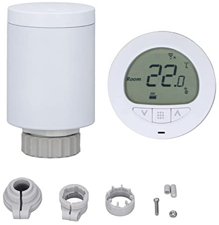 Intelligent Termostat Radiatorventil, APP-kontroll LED WIFI Temperaturkontroll, För Hem, Kalibrera Och Finjustera Ditt Rums Temperatur