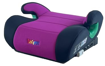 YALION Kindersitzerhöhung ISOFIX Sitzerhöhung Auto Kinder- Kinderautositz i-Size Autositzerhöhung für Kinder von 125-150CM(ca. 6-10 Jahre), 3-Punkt-Gurt, ECE R129 (Red)