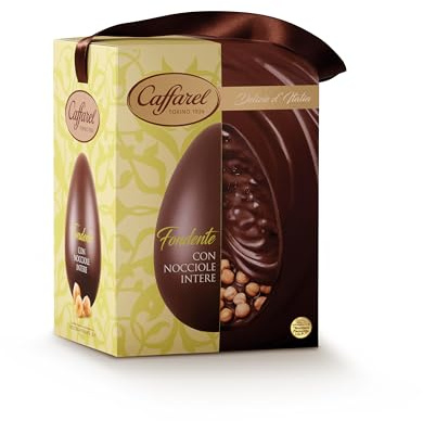 Caffarel Delizie d'Italia uovo adulto Pasqua 2026, cioccolato fondente nocciole intere I.G.P., 530gr