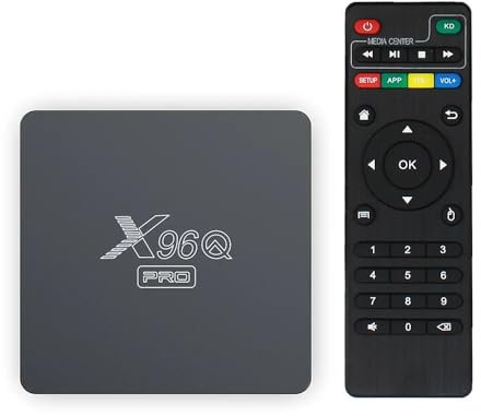 X96,Q 2 GB di RAM e 16 GB di ROM Box Android TV Box Media Player Alta qualità (Android 11.0) con telecomando e cavo HDMI, lettore multimediale Box TV 4K
