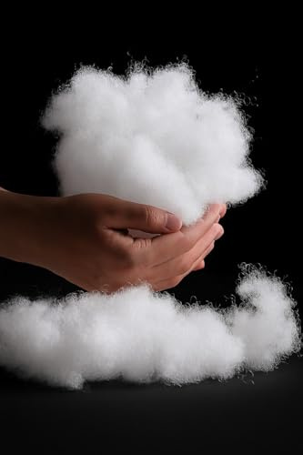 4All Virgin Hollow Fibre Polyester Filling for Toy Stuffing, Soft Lofty Odorless Hypoallergenic Stuffing for Crafts, Cushions Pillows, Teddy Bears and Easy Stuffing for Crochet (1, 1 KG)