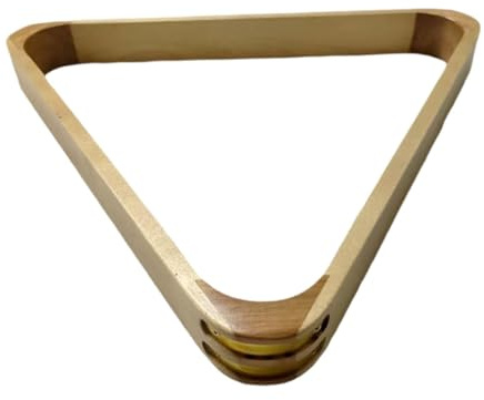Fenteer Billar Triángulo de Madera Marco para Bolas Herramienta de Posicionamiento Accesorio de Mesa Soporte Portátil Adecuado para Sala de Juegos Torneo Bar