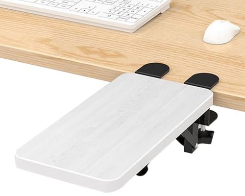 Accoudoir d'ordinateur pour bureau | Extension pliable à clipser – Accoudoir d'ordinateur, pour la maison, l'école, l'appartement, le dortoir, la chaise, le clavier, le travail, l'étude des adultes