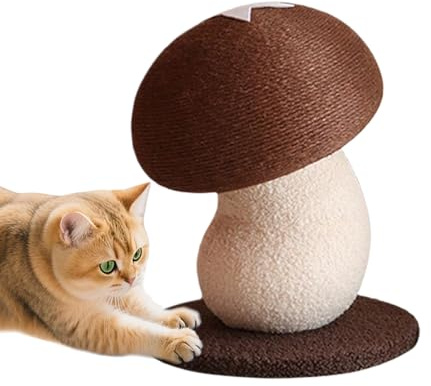 Kratzb. Protezione Da Mobili E Divano Cat Graffizzando La Forma Di Funghi - Sisal Scratching Board Per Gatti, Giocattoli Interattivi E Protezione Dei Mobili, Colonna Di Graffio Elevato E Aste Di Gr