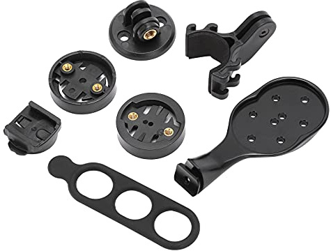 Dam Skerisi Soporte de extensión Ligero y Duradero de aleación de Aluminio para el cuentakilómetros de la Bicicleta, Soporte Ajustable para Reloj de Bicicleta con Bases para y Bryton,