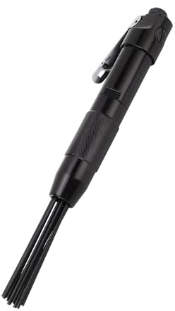 Jeffergarden Scrostatore Ad Aghi Pneumatico Scrostatore Ad Aghi Aria Alimentato Aria per Scorie di Saldatura con 12 in Acciaio 4400 Giri/min per Rimozione di Scorie di Saldatura di