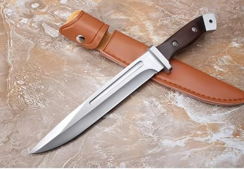 FARDEER Knife Cuchillo de Herramienta para Acampar al Aire Libre D008 Hoja forjada con precisión de, Herramienta de Camping para Pesca, Caza, Actividad Deportiva