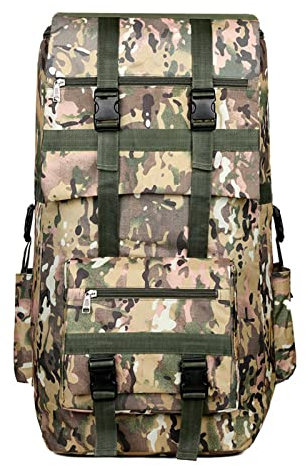 FLYIFE Trekkingrucksack Rucksack 120L Oxford-Stoff Outdoor robust und langlebig Notfallrucksack Gefüllt Fluchtrucksack Backpack Kampfrucksack Reiserucksack Wanderrucksack Damen Backpacker