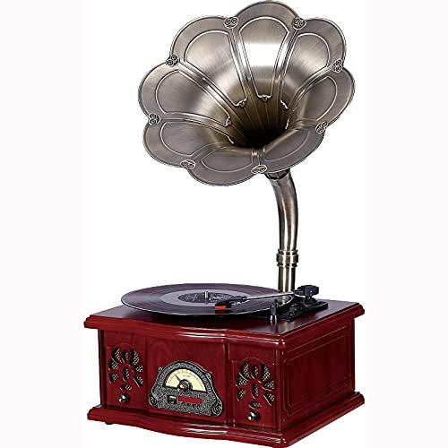 ROLTIN Giradischi Valigia Lettore Vinile Bluetooth Giradischi con Altoparlanti Disco in Vinile USB Portatile PLA